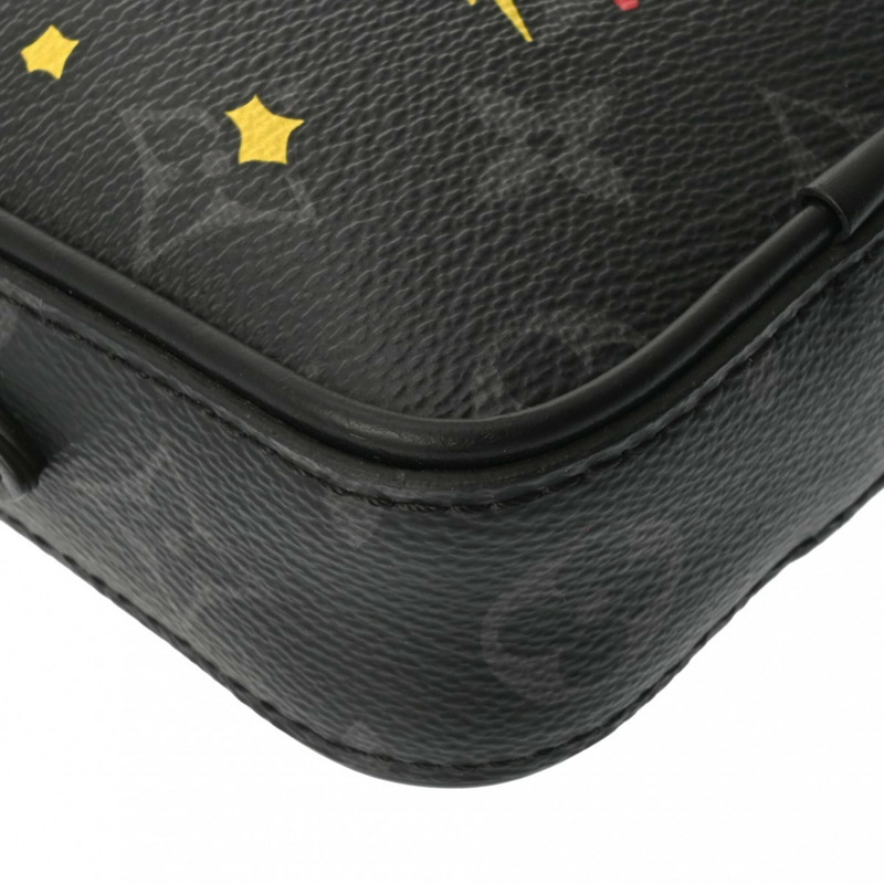 路易威登 (LOUIS VUITTON) Monogram Eclipse Danube PPM Trunk Print 黑色 M45928 男士帆布肩背包 A 級二手 Ginzo-7