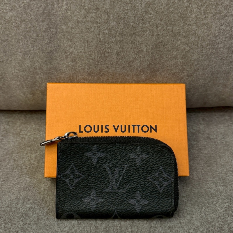 LV黑老花零錢包-0