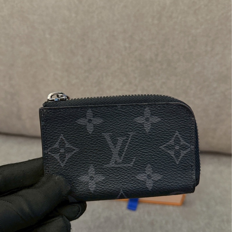 LV黑老花零錢包-1