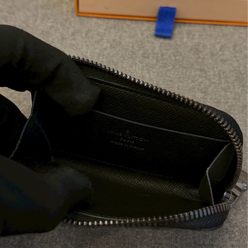 LV黑老花零錢包-4