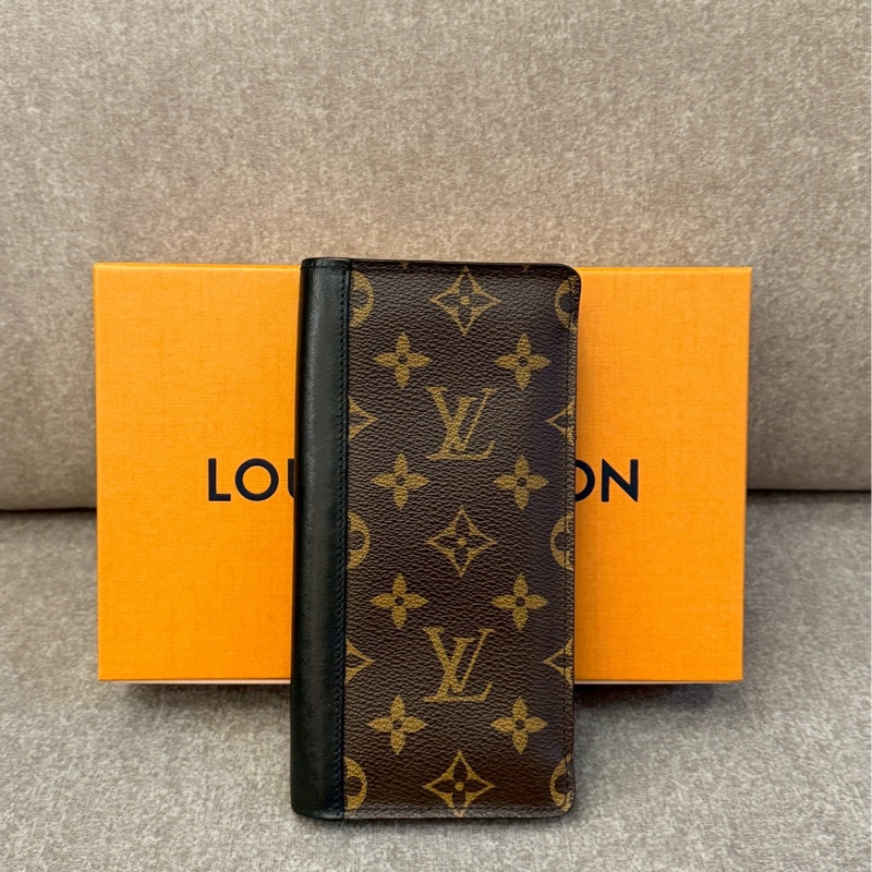 LV雙色老花拼接長夾-0