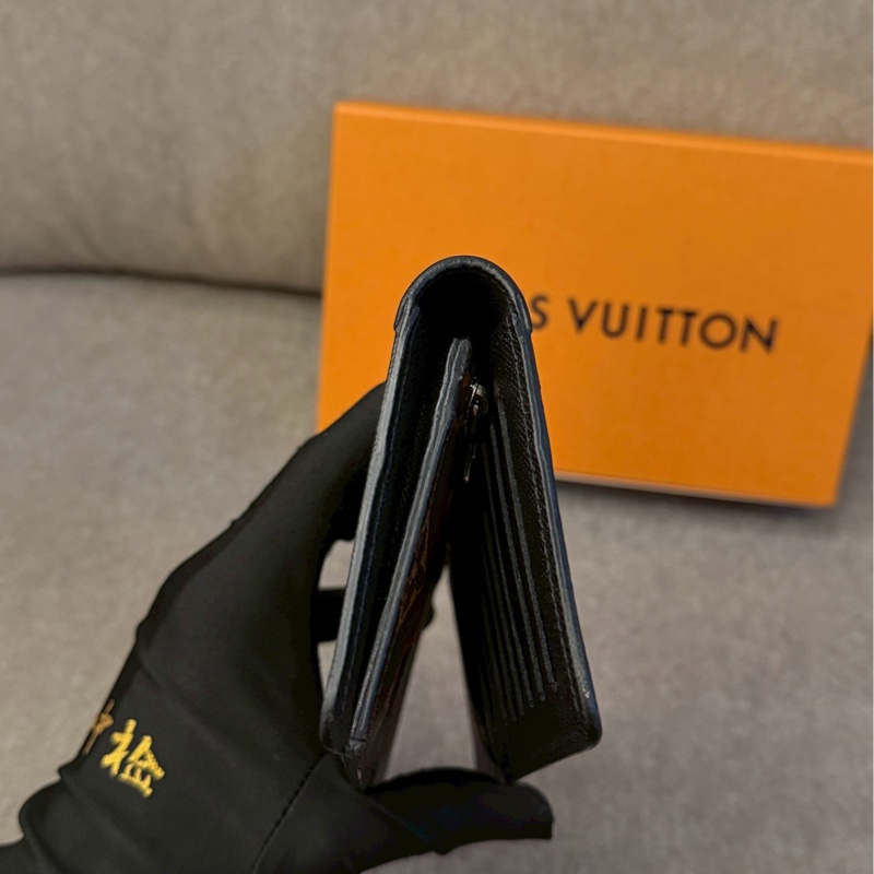 LV雙色老花拼接長夾-3