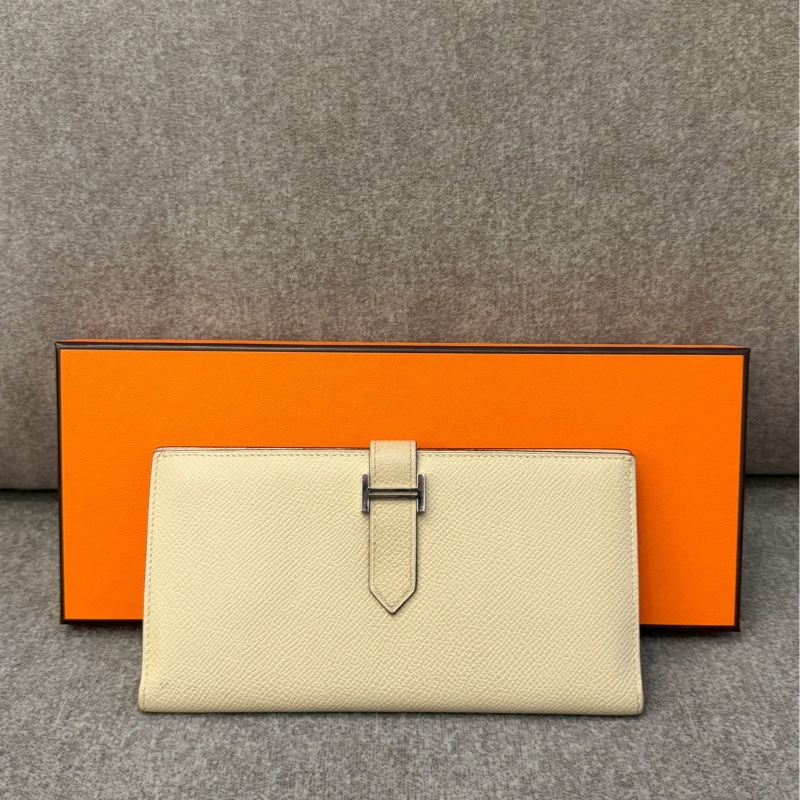 愛馬仕Bearn H釦長夾-0