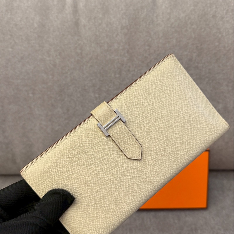 愛馬仕Bearn H釦長夾-3