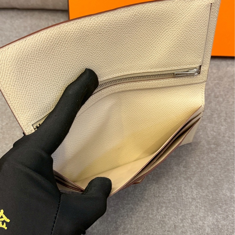 愛馬仕Bearn H釦長夾-4