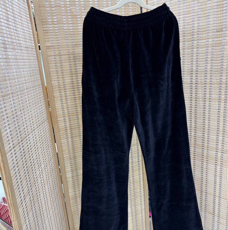 Celine思琳凱旋門黑色絲絨長褲，XS碼-1