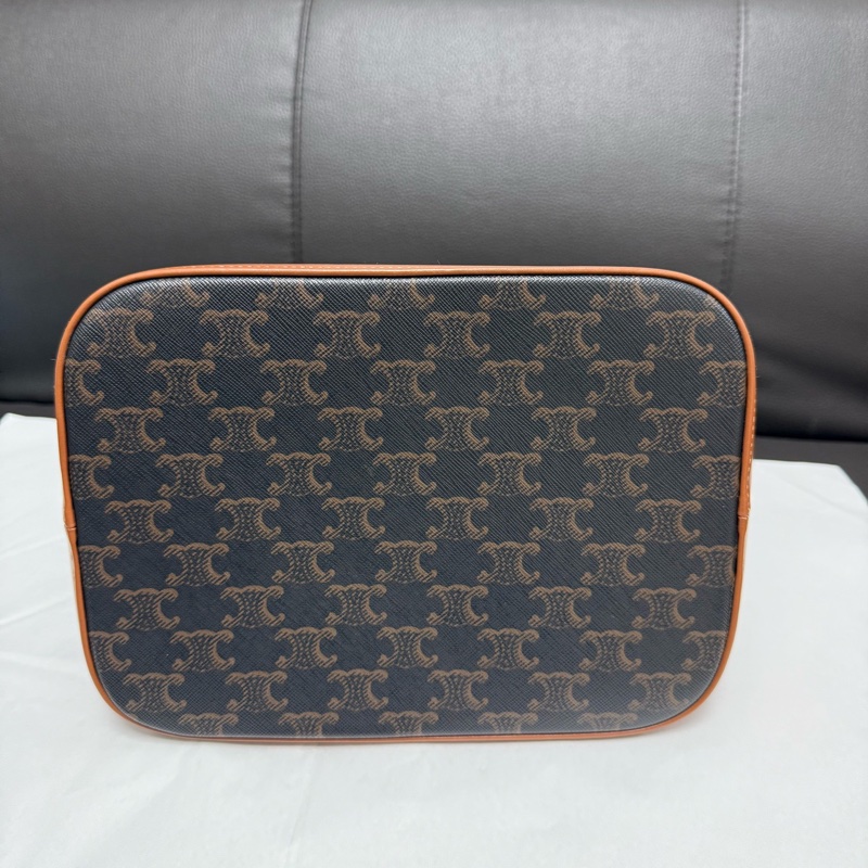 賽琳/Celine 思琳老花中號水桶包 單肩斜挎包 尺寸:33 x 27 x 17cm-3