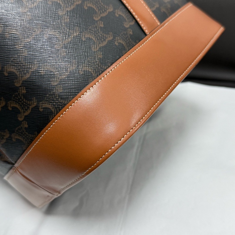 賽琳/Celine 思琳老花中號水桶包 單肩斜挎包 尺寸:33 x 27 x 17cm-4