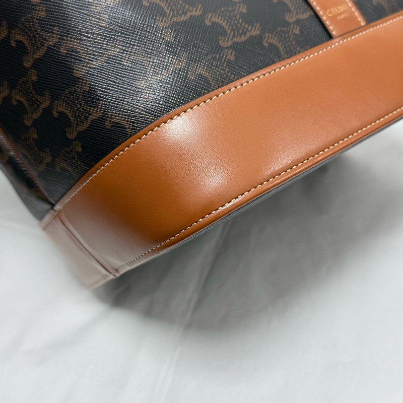 賽琳/Celine 思琳老花中號水桶包 單肩斜挎包 尺寸:33 x 27 x 17cm-6