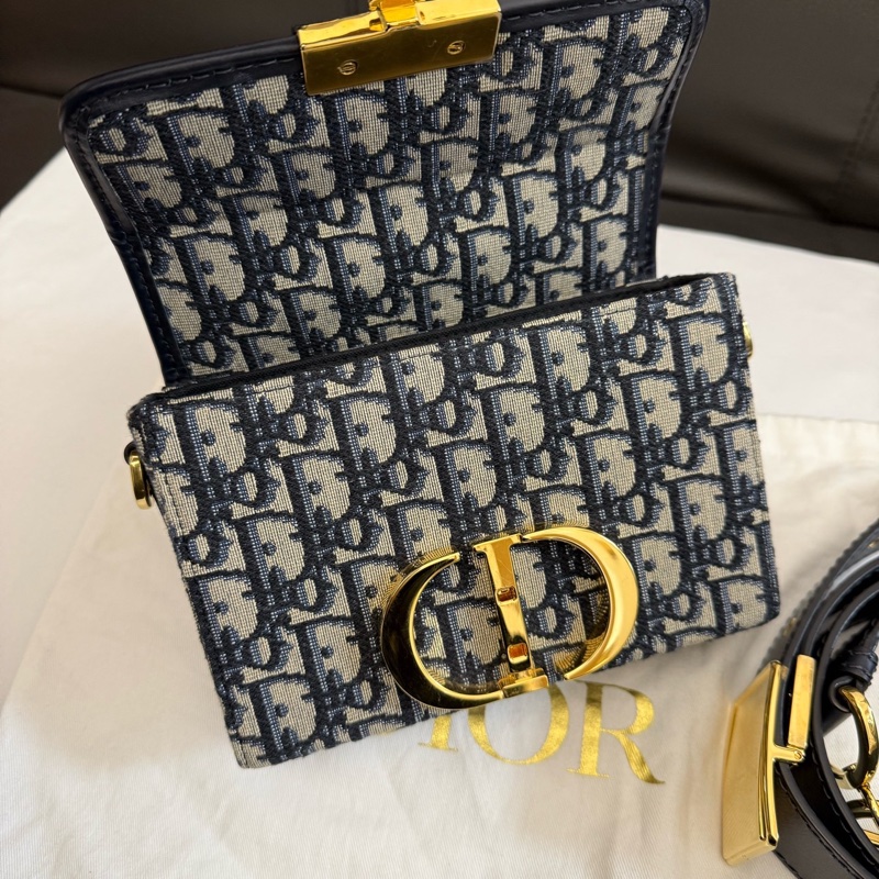 DIOR 迪奧 老花蒙田盒子包 尺寸;17*11.5cm 附件:肩帶 塵袋-7