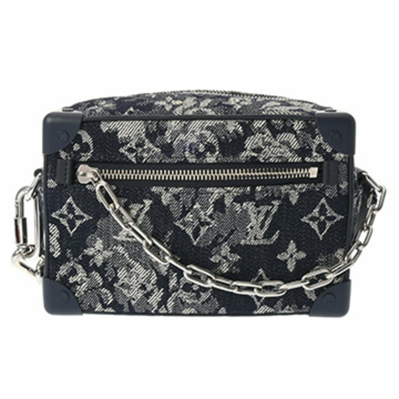 路易威登 (LOUIS VUITTON) Monogram Tapestry Soft Trunk 藍色 M80033 女士帆布 A 級二手 Ginzo-0