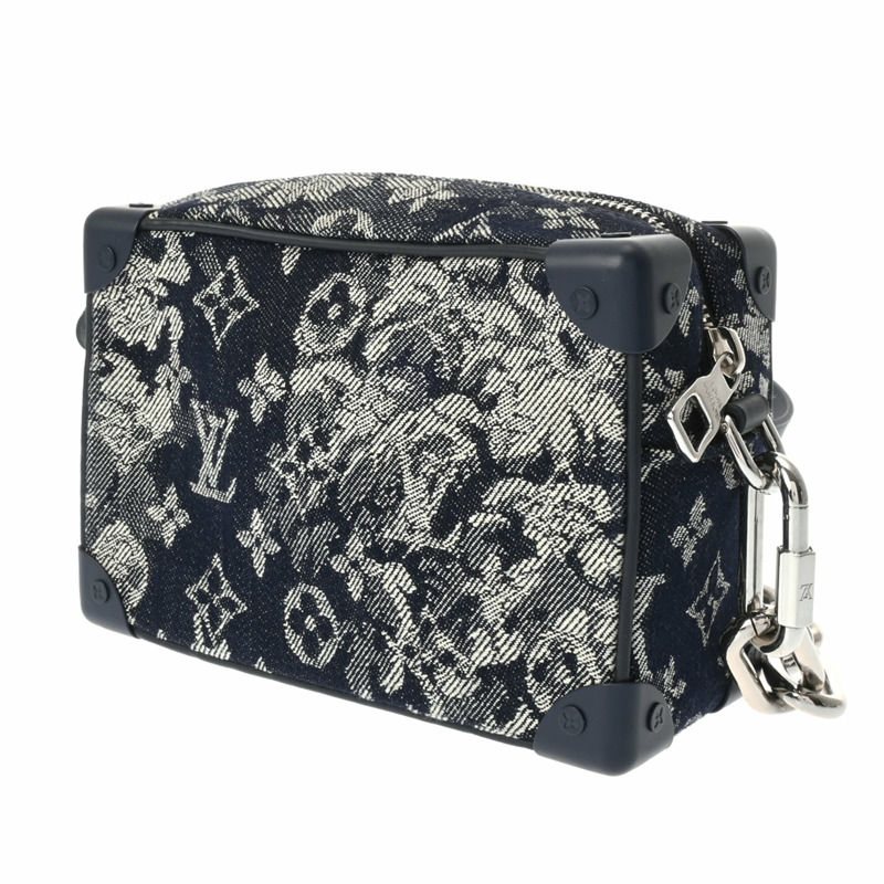 路易威登 (LOUIS VUITTON) Monogram Tapestry Soft Trunk 藍色 M80033 女士帆布 A 級二手 Ginzo-2