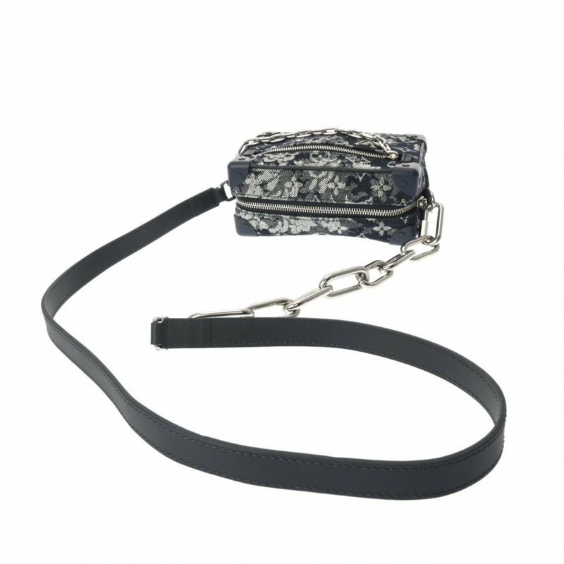 路易威登 (LOUIS VUITTON) Monogram Tapestry Soft Trunk 藍色 M80033 女士帆布 A 級二手 Ginzo-3