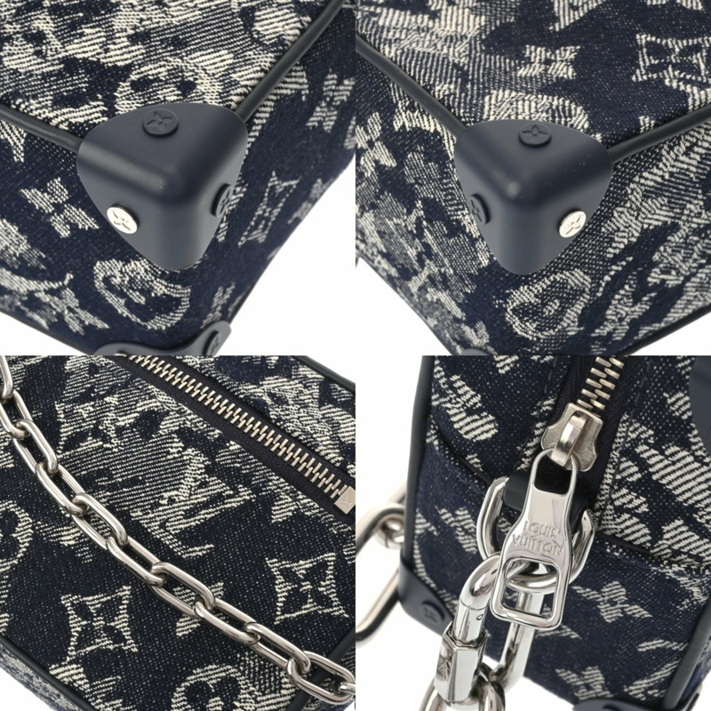 路易威登 (LOUIS VUITTON) Monogram Tapestry Soft Trunk 藍色 M80033 女士帆布 A 級二手 Ginzo-8