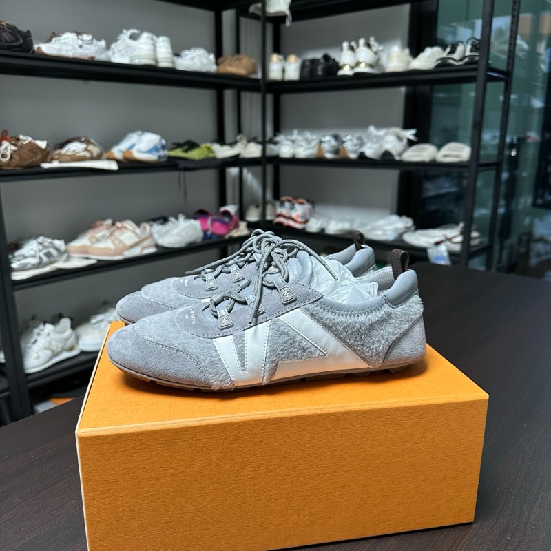 LV路易威登新款sneakerina 德訓鞋 芭蕾舞鞋 灰色 38.5碼-0