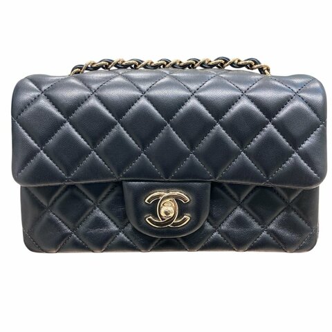 CHANEL 香奈兒 CF20 羊皮 黑色 金釦