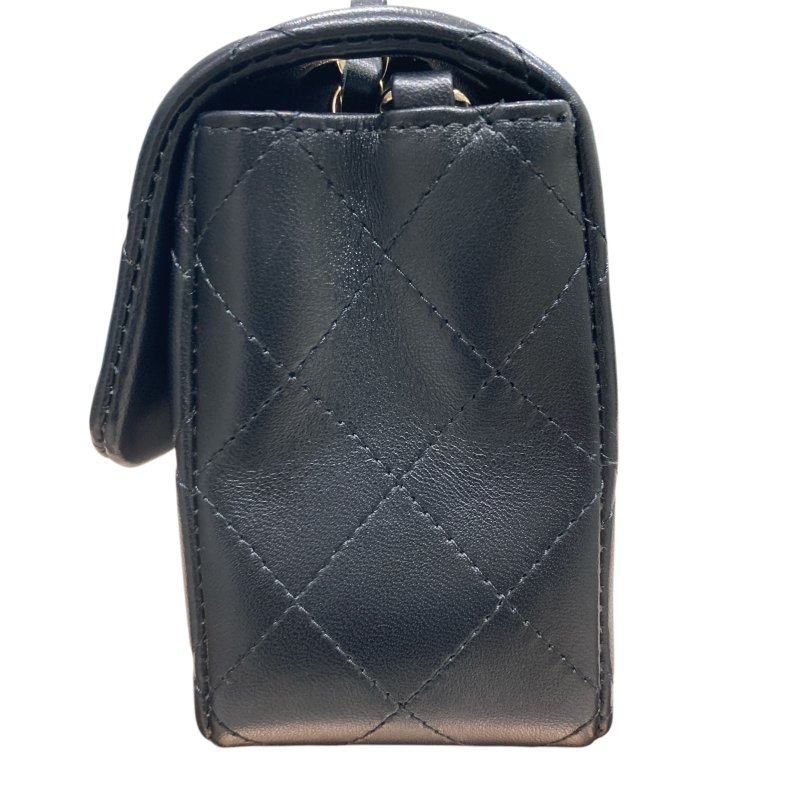 CHANEL 香奈兒 CF20 羊皮 黑色 金釦-3