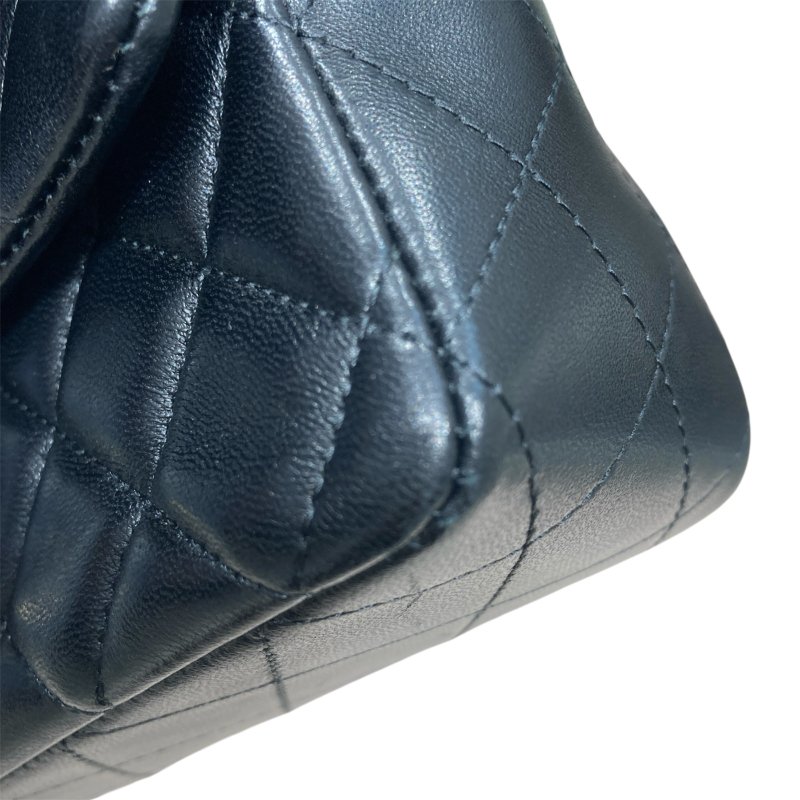 CHANEL 香奈兒 CF20 羊皮 黑色 金釦-5