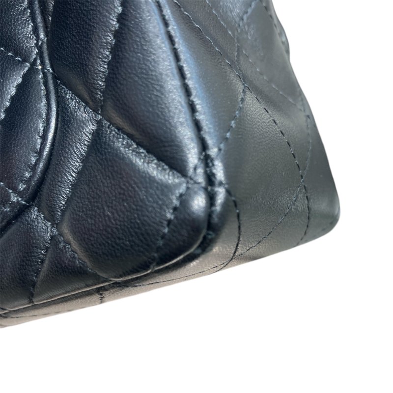 CHANEL 香奈兒 CF20 羊皮 黑色 金釦-6