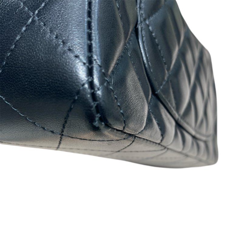 CHANEL 香奈兒 CF20 羊皮 黑色 金釦-7