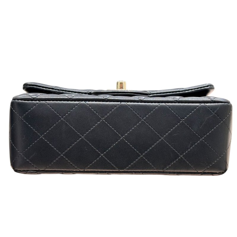 CHANEL 香奈兒 CF20 羊皮 黑色 金釦-8