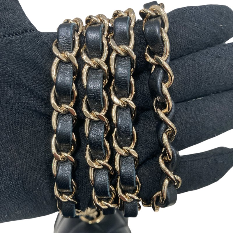 CHANEL 香奈兒 CF20 羊皮 黑色 金釦-11