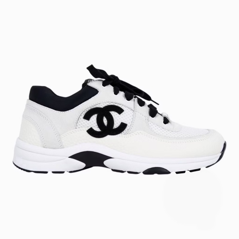 Chanel經典黑白香奈兒雙C大logo 熊貓球鞋-0