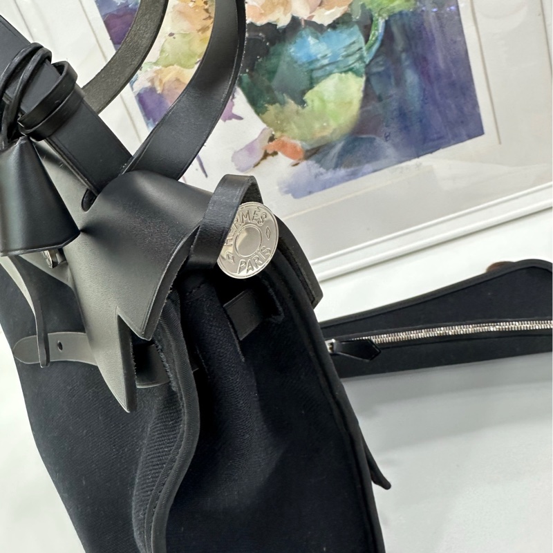 Hermes 愛馬仕 herbag 31 黑銀 T刻-5