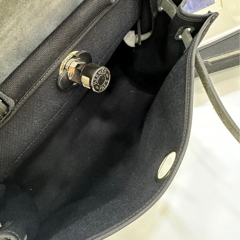 Hermes 愛馬仕 herbag 31 黑銀 T刻-6