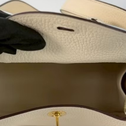 Hermes minilindy 奶油白TC皮-6