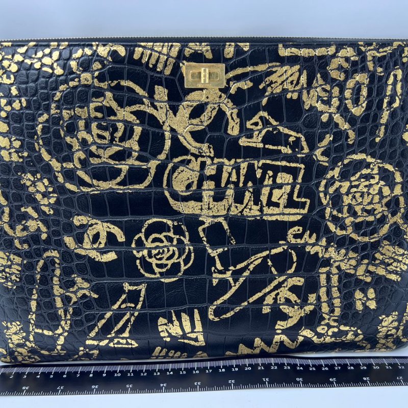 Chanel 2.55 Reissue 塗鴉手拿包-5