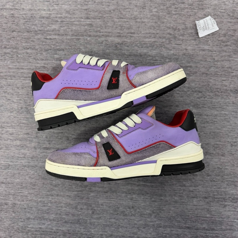 Louis Vuitton路易威登 Trainer紫色麂皮 41.5碼-4