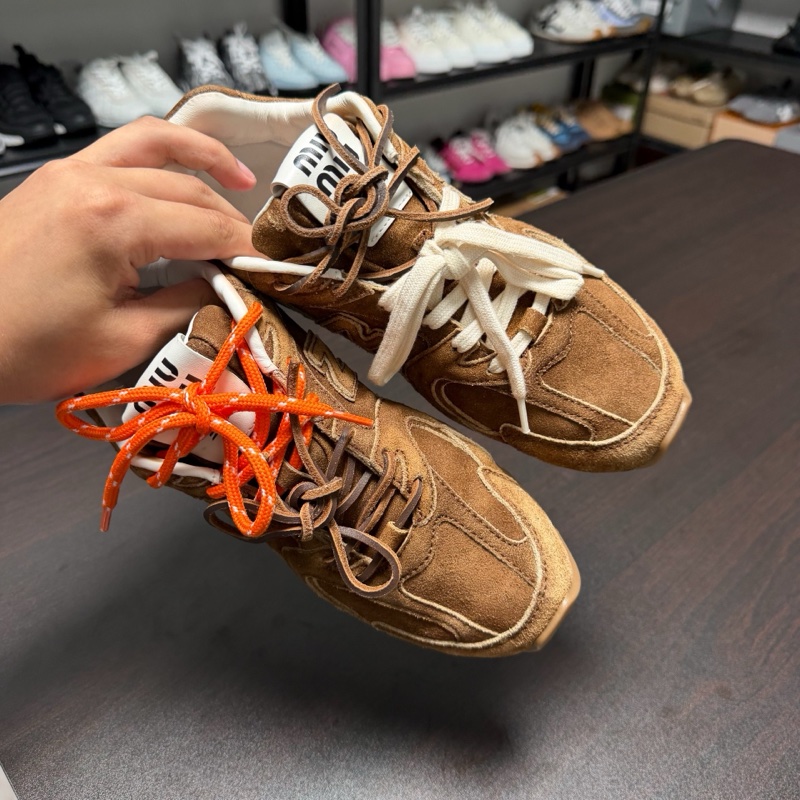 miumiu繆繆 newbalence530薄底鞋 褐色 37.5碼-3