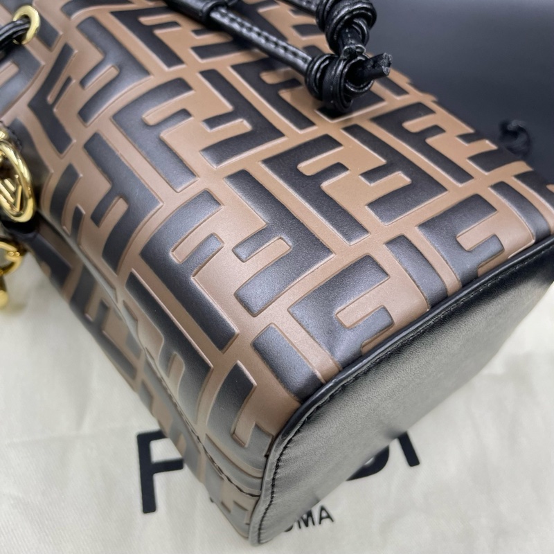 芬迪/Fendi老花水桶手提斜挎包 12*18 Mon Tresor迷你水桶手袋-5