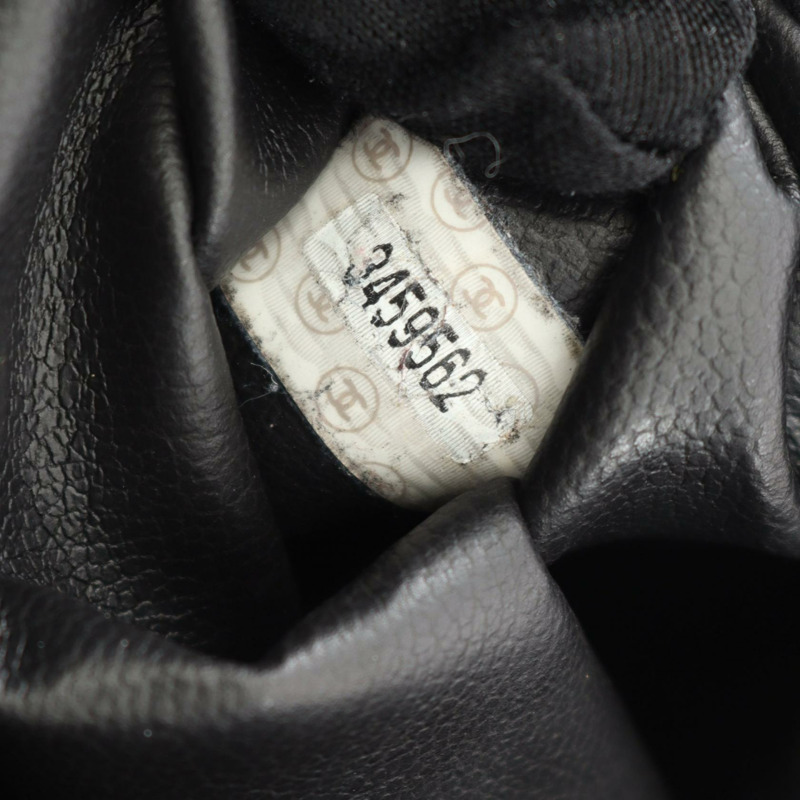 香奈兒 COCO Mark 雙肩包,黑色小牛皮,二手,女士款,金色五金-4