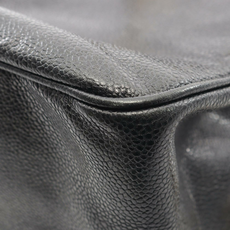 香奈兒 COCO Mark 雙肩包,黑色小牛皮,二手,女士款,金色五金-6