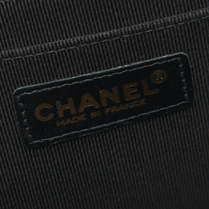 香奈兒 (CHANEL) 野性縫線鏈條肩背包 A14687 黑色皮革 GHW 二手 女士 CC-3