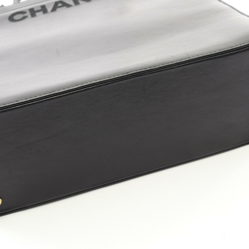 香奈兒黑色羊皮手提包，二手女款，金色五金配件-7