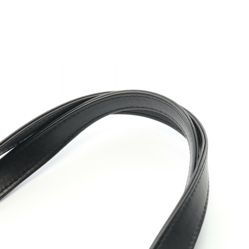 香奈兒黑色羊皮手提包，二手女款，金色五金配件-10