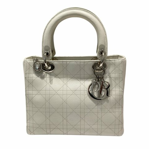 DIOR LADY DIOR 中號 手提包 白色