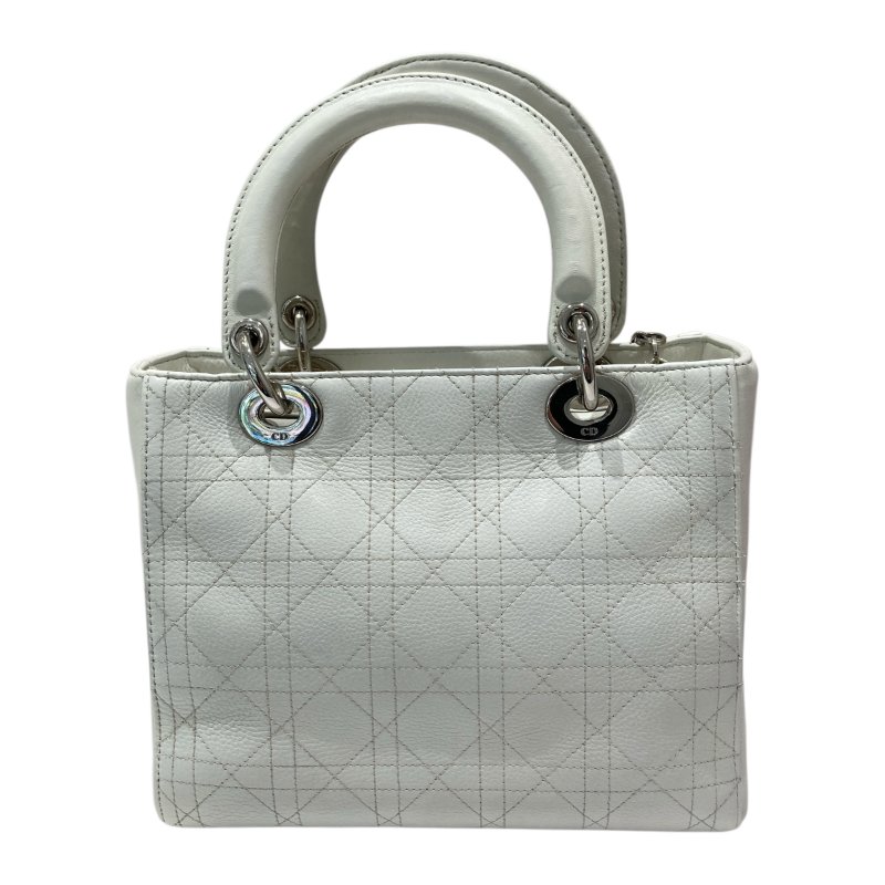 DIOR LADY DIOR 中號 手提包 白色-1