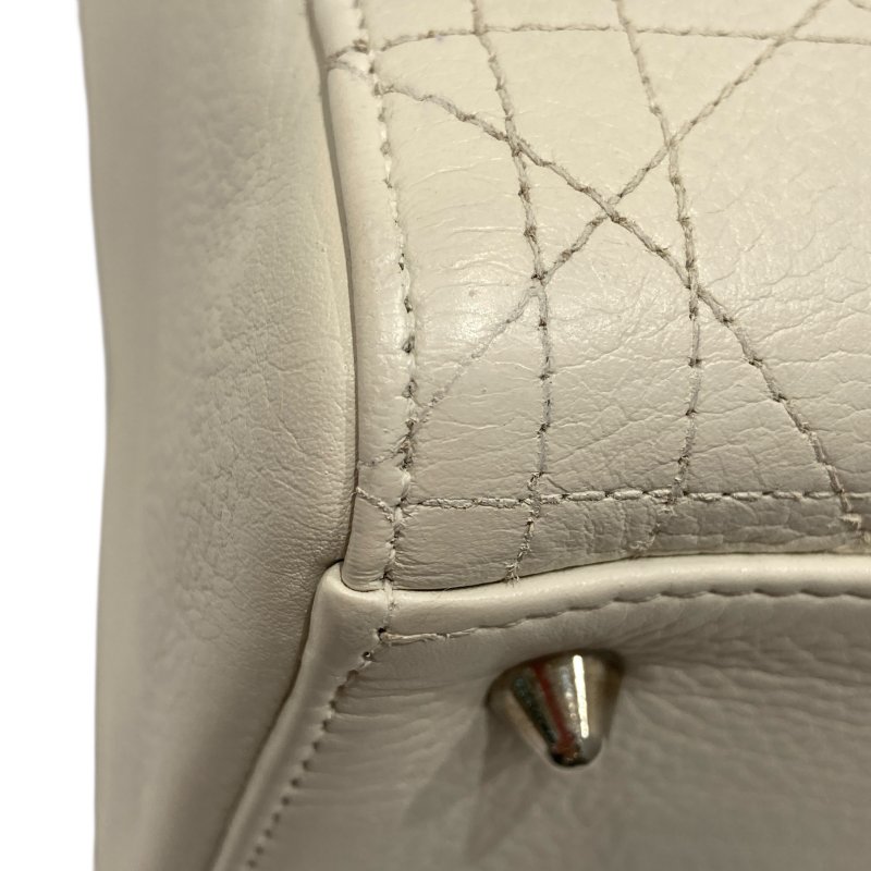 DIOR LADY DIOR 中號 手提包 白色-6