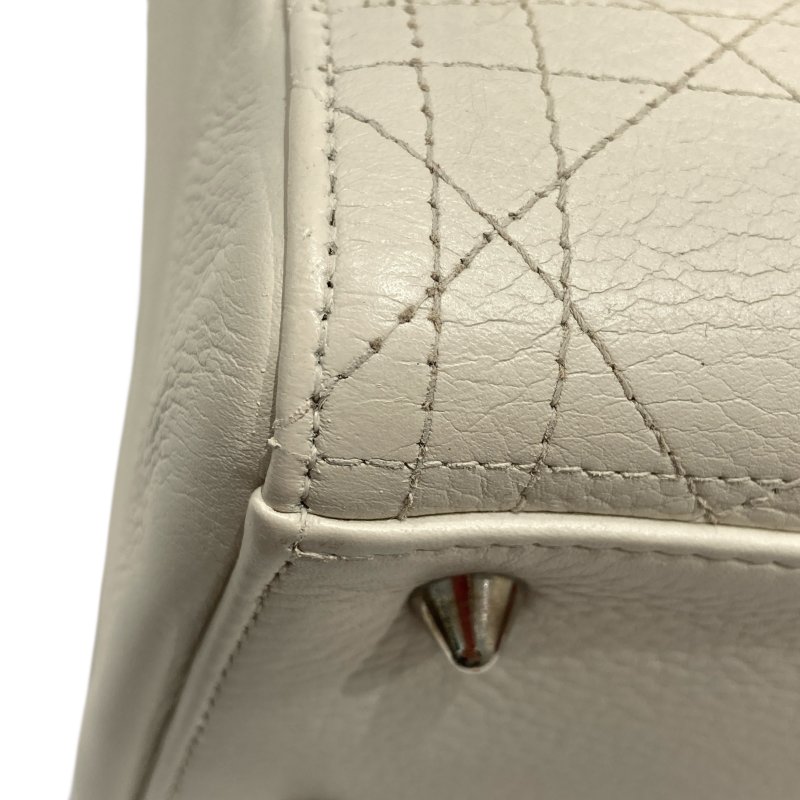 DIOR LADY DIOR 中號 手提包 白色-7