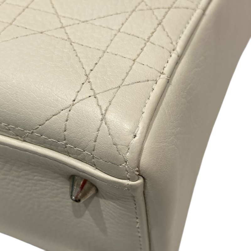 DIOR LADY DIOR 中號 手提包 白色-8