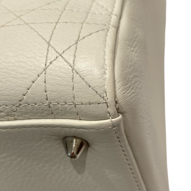 DIOR LADY DIOR 中號 手提包 白色-9