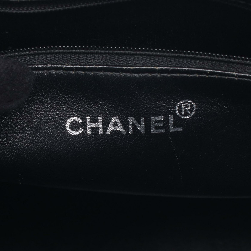 香奈兒 (CHANEL) Medallion Tote Shoulder Handbag A01804 皮革 黑色 SHW 二手 女士 CC-3