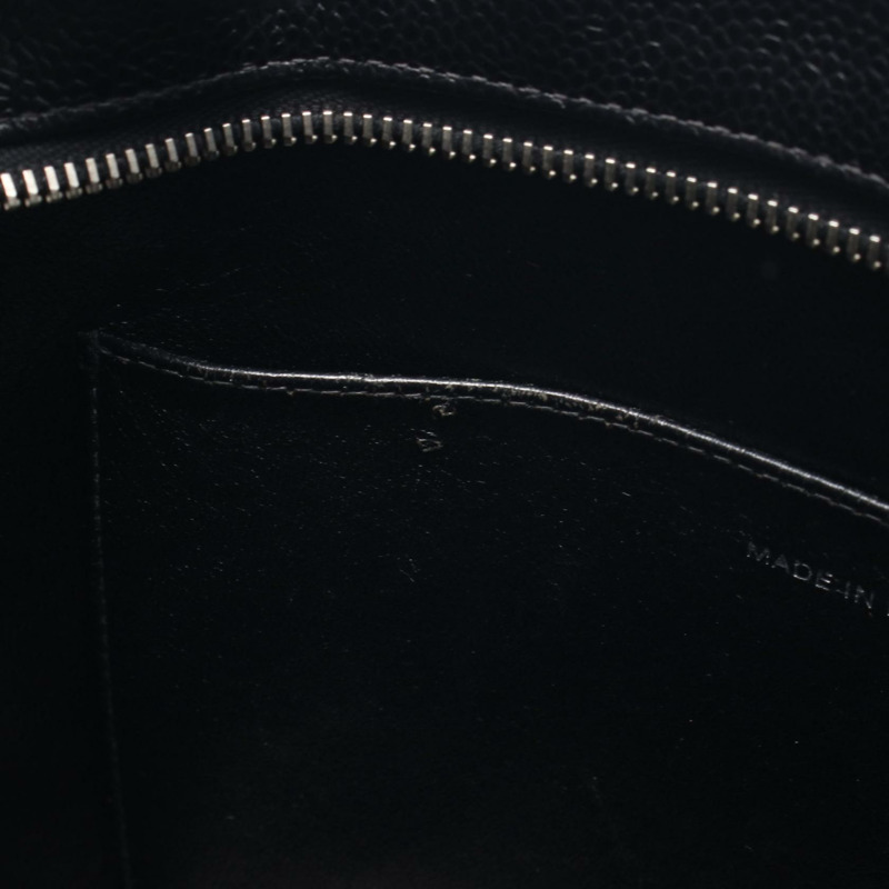 香奈兒 (CHANEL) Medallion Tote Shoulder Handbag A01804 皮革 黑色 SHW 二手 女士 CC-7