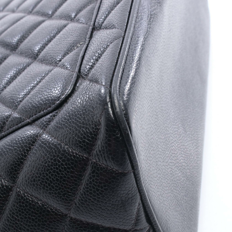 香奈兒 (CHANEL) Medallion Tote Shoulder Handbag A01804 皮革 黑色 SHW 二手 女士 CC-8