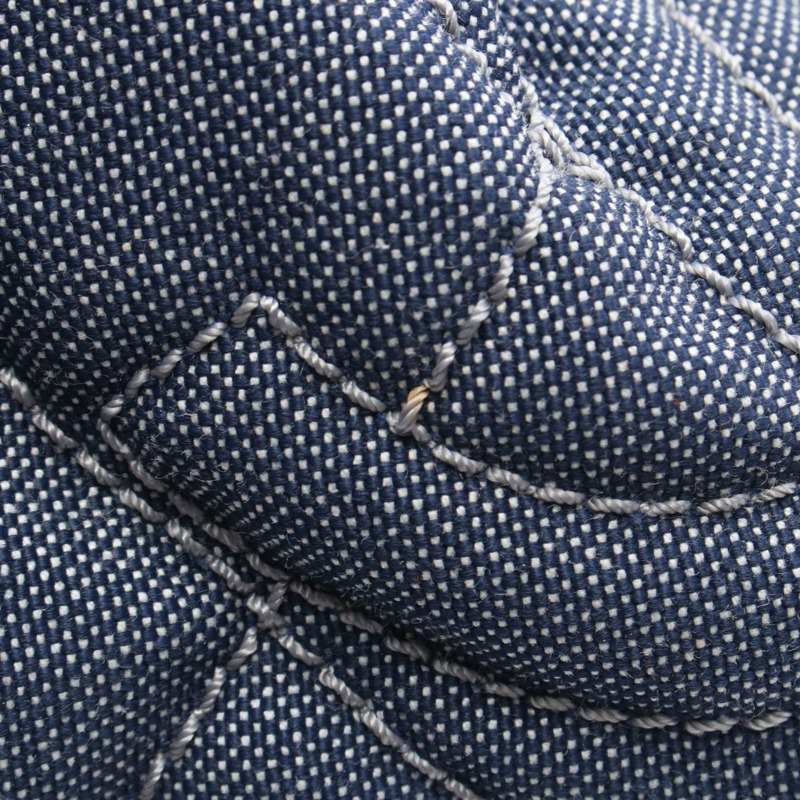 香奈兒 Coco Cabas GM 鏈條肩背包 A46887 帆布海軍藍紅色白色 SHW 二手-6