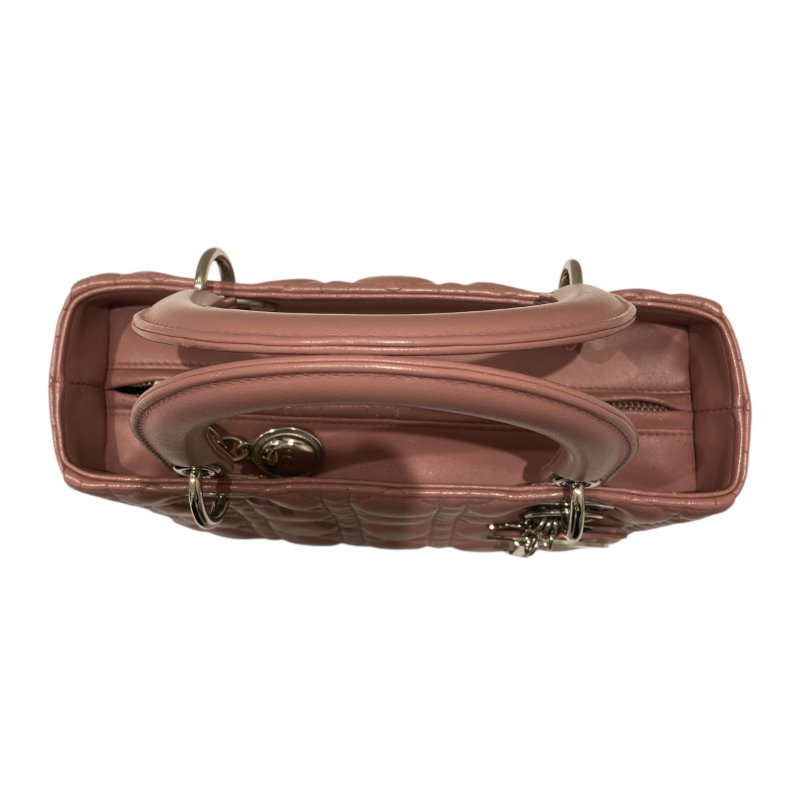 DIOR LADY DIOR 中號 手提包 粉色-4